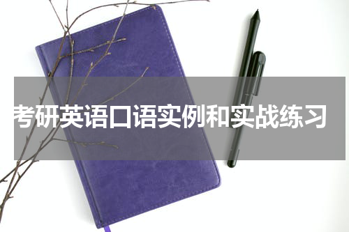  考研英语口语实例和实战练习