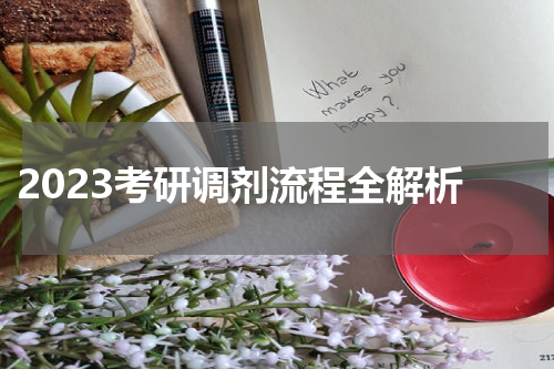  2023考研调剂流程全解析