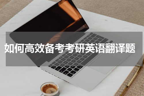  如何高效备考考研英语翻译题