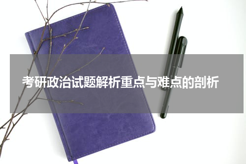  考研政治试题解析重点与难点的剖析