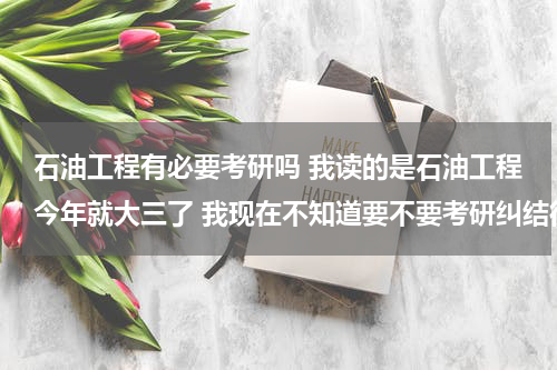 石油工程有必要考研吗 我读的是石油工程今年就大三了 我现在不知道要不要考研纠结得很